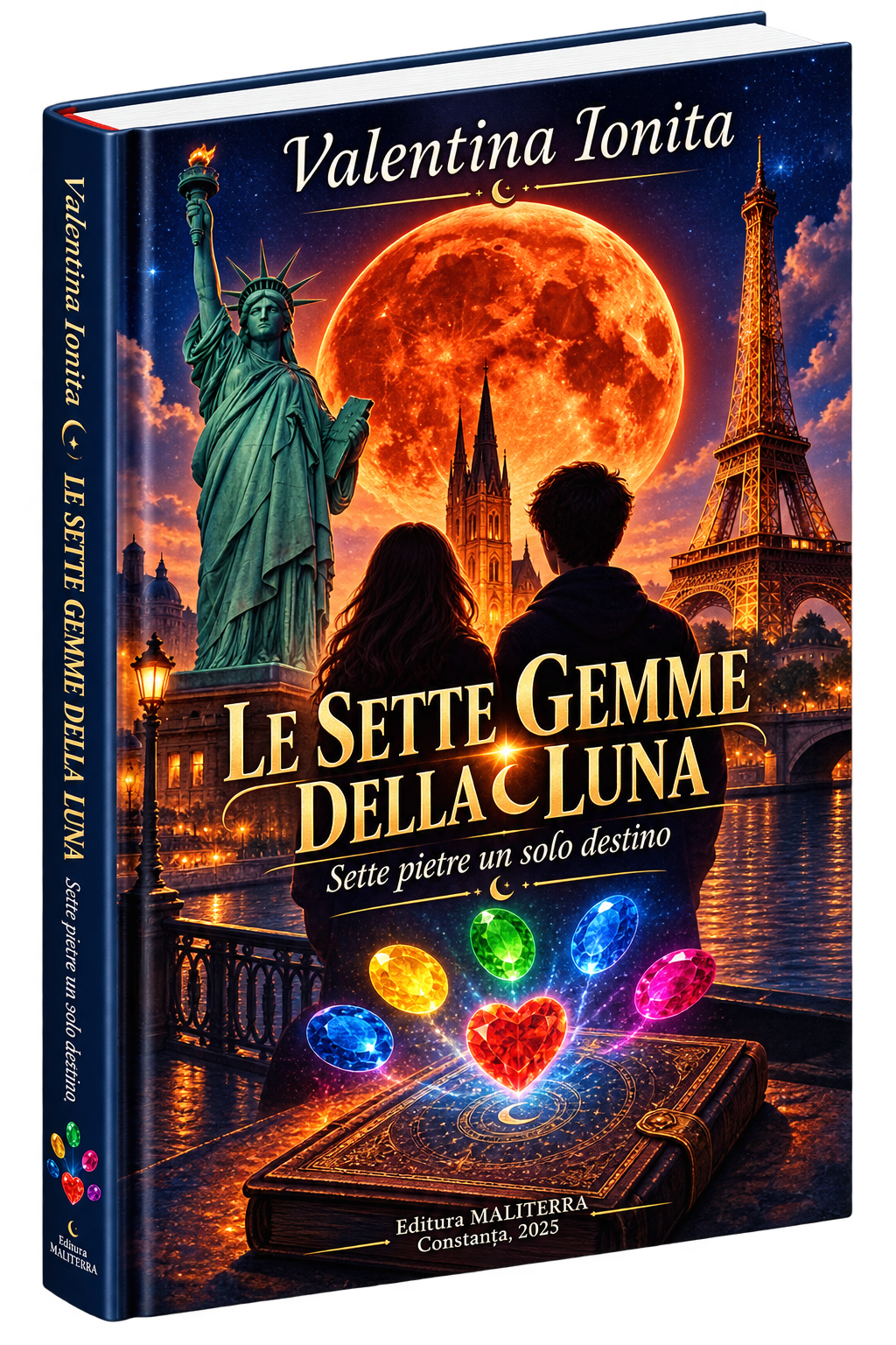 Coperta cărții Le Sette Gemme della Luna de Valentina Ioniță